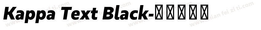 Kappa Text Black字体转换